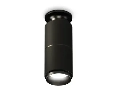 Комплект накладного светильника XS6302201 SBK/PBK черный песок/черный полированный MR16 GU5.3 (N6902, C6302, A2061, N6121)