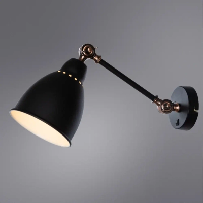 Бра Arte Lamp BRACCIO A2054AP-1BK, 1хE27