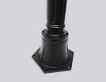 Светильник уличный ландшафтный ST2037 BK/CL черный/прозрачный IP54 E27 max 40W D150*1100
