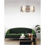 6594/8 MODERNI LN25 148 хром/тонированное стекло, металл/стекло Люстра подвесная E14 8*40W 220V DANDY