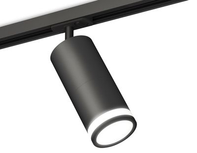 Комплект трекового светильника с акрилом XT7402110 SBK/FR черный песок/белый матовый MR16 GU5.3 (A2537, C7422, A2011, C7402, N7121)