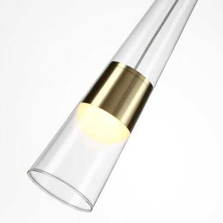 5043/12L L-VISION ODL24 301 глянц.золото/прозрачный/металл/стекло Подвес LED 12W 3000K 1334Лм LUMP