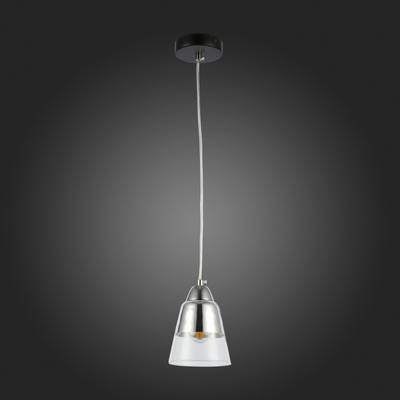 SLE102903-01 Светильник подвесной Черный, Хром/Прозрачный E27 1*40W