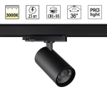 359570 PORT NT25 310 черный Светильник трехфазный трековый светодиодный IP20 LED 25W 3000K 220-240V HELIX
