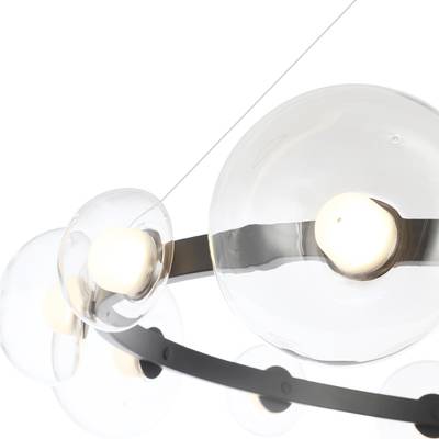 Люстра Crystal Lux BOSQUE SP12 BLACK/TRANSPARENT 0270/312