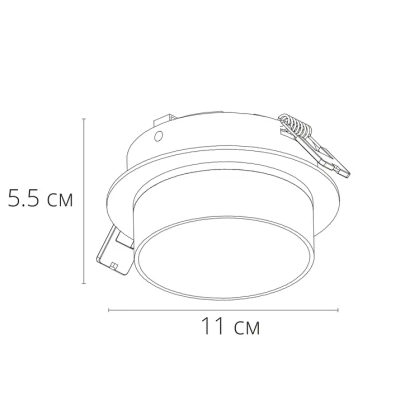 Точечный встраиваемый светильник Arte Lamp IMAI A2264PL-1WH, GX53
