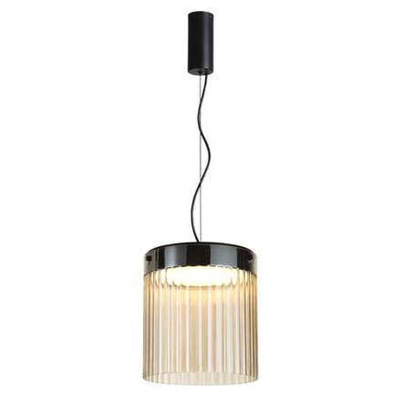5047/20L L-VISION ODL24 439 черный/светл.янтарный/металл/стекло Подвес LED 20W 4000К 2238Лм PILLARI