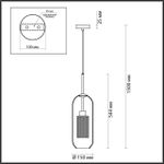 4940/1 PENDANT ODL22 467 античн.бронза/металл/прозрачный/стекло Подвес E27 1*40W CLOCKY