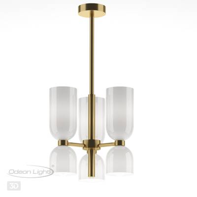 4798/6 MIDCENT ODL21 485 бронзовый/белый Люстра E14 6*60W ORINOCO