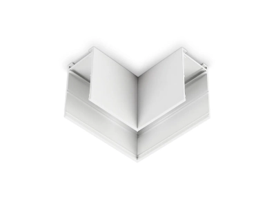 Коннектор угловой для накладного шинопровода Magnetic 220V GL1031 WH белый 80*80*52 (соединители в комплекте)