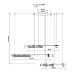 Люстра подвесная Rudeza Chrome FL1179-30P, LED
