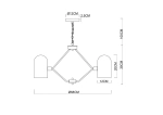 Подвесная люстра Arte Lamp CASSEL A5454LM-5PB, 5хE14