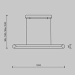 Подвесной светильник Motion MOD276PL-L40W3K. ТМ Maytoni