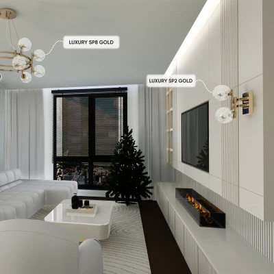 Бра Crystal Lux LUXURY AP2 GOLD 2270/402
