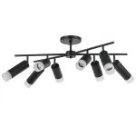 LR7283748741 Люстра RULLO 8х50W GU10 ЧЕРНЫЙ (571728+214437-4+214487-4+202431-8)