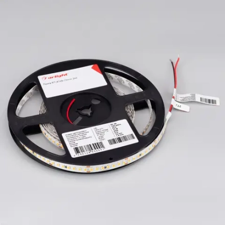Лента RT-A168-10mm 24V Warm2700 CRI98 (17 W/m, IP20, 2835, 5m) (Arlight, Открытый)