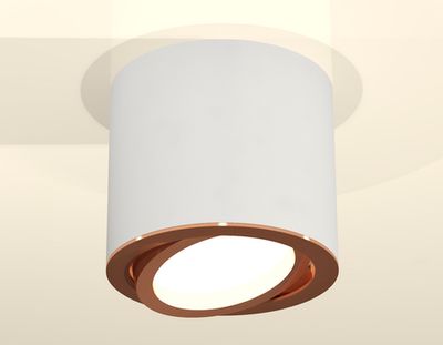 Комплект накладного поворотного светильника XS7401005 SWH/PPG белый песок/золото розовое полированное MR16 GU5.3 (C7401, N7005)