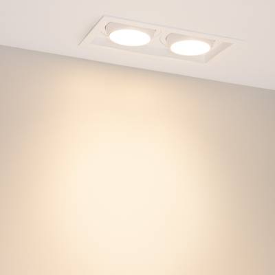 Светильник MS-VORTEX-BUILT-S250x140-2x30W Warm3000 (WH-WH, 50 deg, 230V) (Arlight, IP20 Металл, 5 лет)