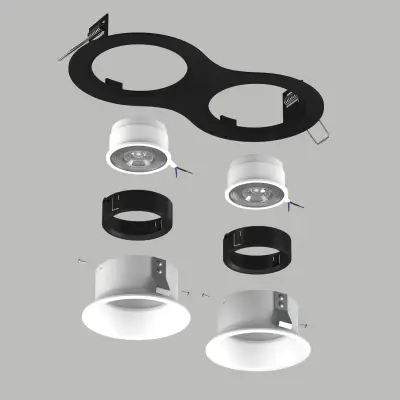 D6270606BMOD Светильник DOMINO ROUND  под LED модуль/лампу МR16 (214627+214606+214606+214007+214007)