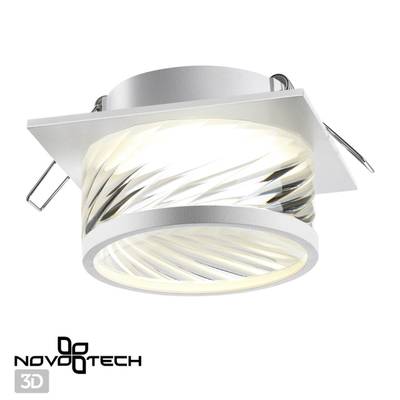 370921 SPOT NT22 342 белый Светильник встраиваемый IP20 GU10 9W 220V GEM