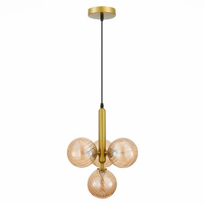 SLE220323-04 Люстра подвесная Золото/Янтарный G9 4*5W -