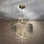 Citilux Инга CL335163 Люстра подвесная хрустальная Бронза