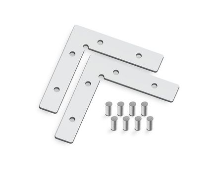Соединитель угловой для профиля в натяжной потолок Standard 220V GL7208 50*50*1.5 (2шт. в упаковке)