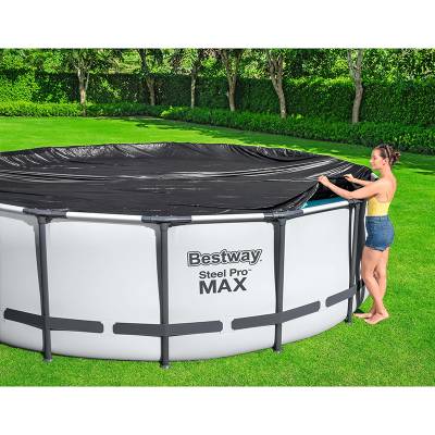 Тент для бассейнов солнценагревательный d366 см 58242 Bestway
