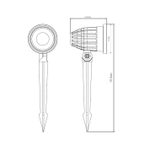 Грунтовый светильник Arte Lamp ELSIE A1127IN-1BK, 1хLED