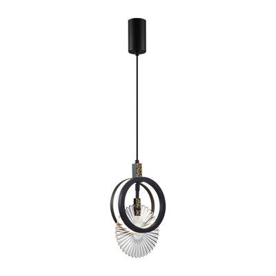 5421/17L HIGHTECH ODL_EX25 105 черный/золото/металл/стекло Подвес LED 17W 3000K 986Лм MERCURY