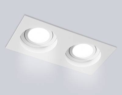 Светильник встраиваемый TN102759/2 WH белый IP20 GU5.3/2 200*100*32