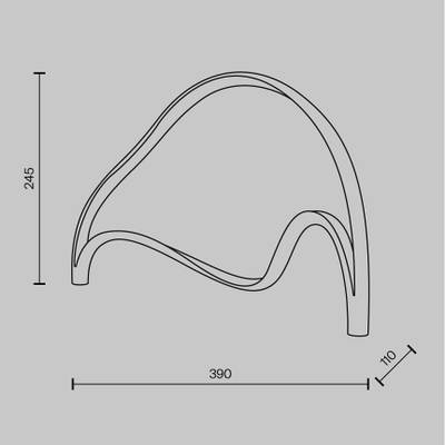 Настольный светильник Plons 3000К 12Вт, MOD283TL-L12BS3K. TM Maytoni