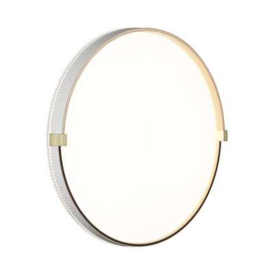 7646/DLN PALE SN 189 Светильник пластик/белый/золотой LED 48Вт 3000/4000/6000К D390 IP43 CCT OLIDI WHITE