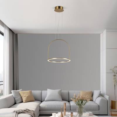 Подвесной светодиодный светильник 90322/1 латунь, LED