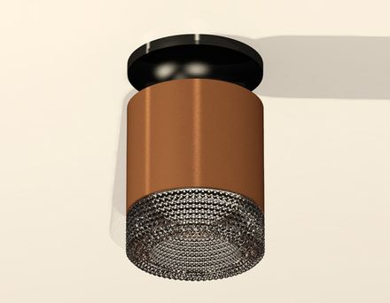 Комплект накладного светильника с композитным хрусталем XS7404102 SCF/BK кофе песок/тонированный MR16 GU5.3 (N7926, C7404, N7192)
