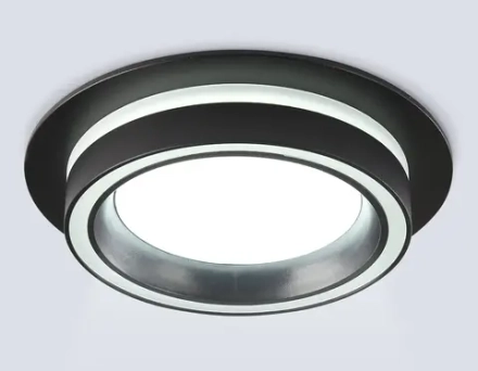Светильник встраиваемый TU5210 BK черный IP20 GX70 D150*52