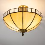 Citilux Шербург-1 CL440141 Люстра витражная потолочная Бронза