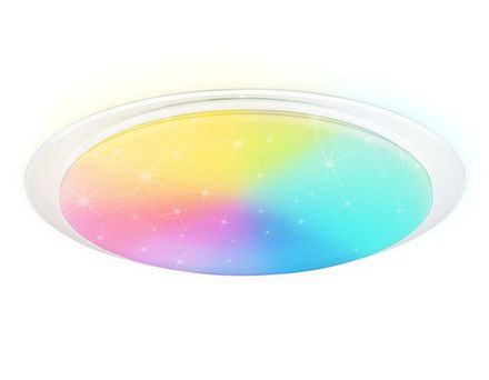 Светильник светодиодный RGB с пультом FZ780 WH белый IP20 60W 3000-6500K+RGB 570*55 (ПДУ ИК)