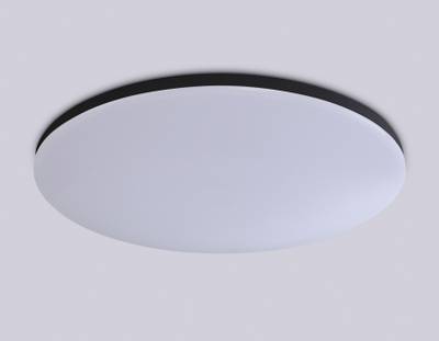 Потолочный светодиодный светильник с Wi-Fi Яндекс Алисой/Tuya/Smart Home/Alexa FZ2005 BK черный IP54 25W 3000K-6500K+RGB D370*55 (ПДУ ИК)