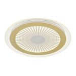 7738/80L MITRA LED SN Светильник металл/акрил/белый/золотой/прозрачный LED 80Вт 3000-6000К D480 IP20 пульт ДУ PROMISE