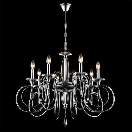 8032/8 CLASSI LN25 20 хром, металл/хрусталь Люстра подвесная Е14 8*40W 220V LAOKA