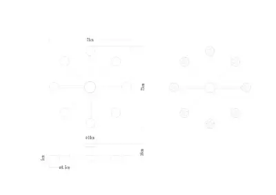 Потолочная люстра Arte Lamp TENDA A1624PL-8BK, 8хGX53