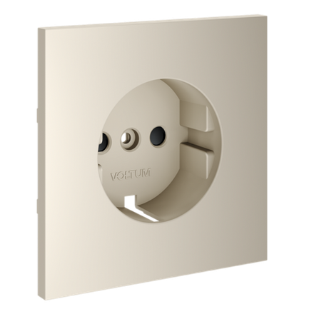 VLS000703 Накладка для розетки с заземлением и защитными шторками, S70 (кашемир). (ТМ Maytoni)