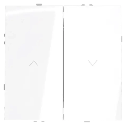 VLS020701 Выключатель встраиваемый VOLTUM S70 для жалюзи 10А, (белый глянцевый). (ТМ Maytoni)