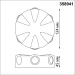 358941 STREET NT22 373 темно-серый Светильник ландшафтный светодиодный IP54 LED 4000К 6W 85-265V CALLE