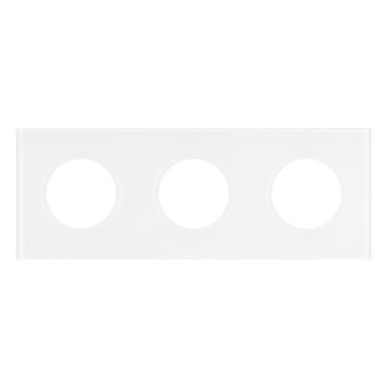 Рамка стеклянная FRM-GLARE-GC-3-WH (Arlight, -)