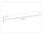 Светильник светодиодный трековый Magnetic 48V 10mm GL2340 BK черный IP20 20W 3CCT 3000-6400K 400*10*37