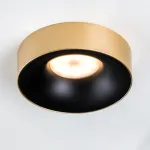 L01002723 Светильник LEVIGO MR16/HP16 ЧЕРНЫЙ МАТОВЫЙ/ЗОЛОТО (010027+510023)