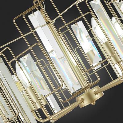 SLE103403-05 Люстра подвесная Шампань/Прозрачный E14 5*40W