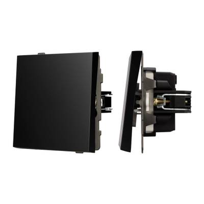 Механизм выключателя одноклавишный непроходной SWT-TENDO-MK01-PL-BK (230V, 10A) (Arlight, -)